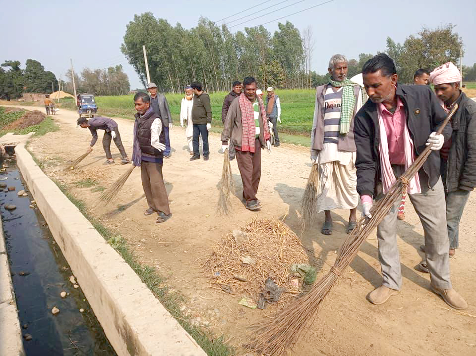 बेलभारमा सरसफाई